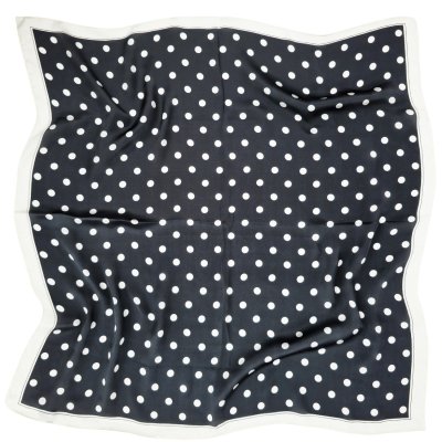 Tørkle - Gårda Polka Dot Satin Scarf (svart)