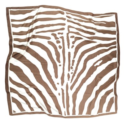 Tørkle - Gårda Zebra Satin Scarf (brun)