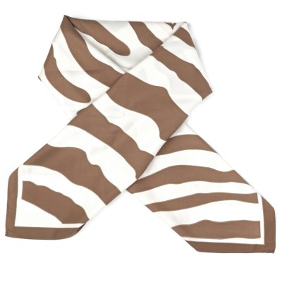 Tørkle - Gårda Zebra Satin Scarf (brun)