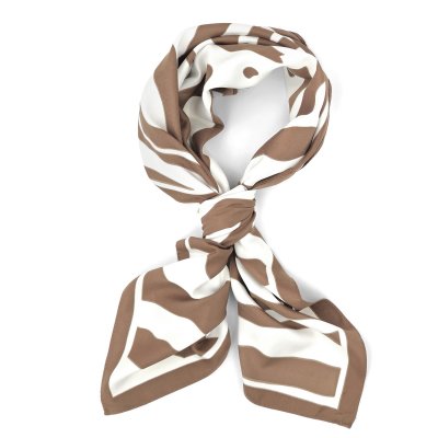 Tørkle - Gårda Zebra Satin Scarf (brun)