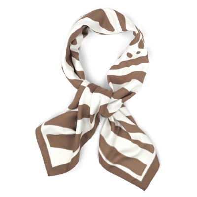 Tørkle - Gårda Zebra Satin Scarf (brun)