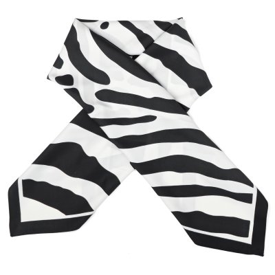 Tørkle - Gårda Zebra Satin Scarf (svart)