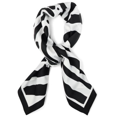 Tørkle - Gårda Zebra Satin Scarf (svart)