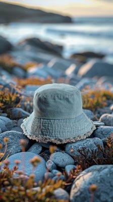Hatter - Gårda Brooke Denim Bucket Hat (lyse blå)