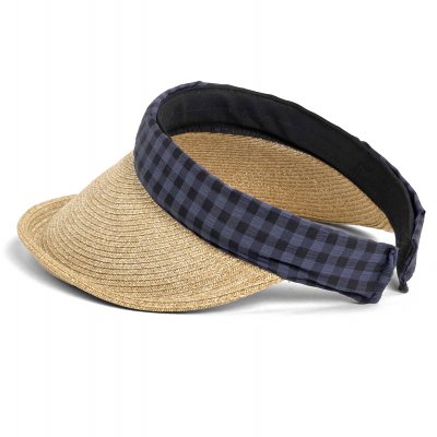 Solskjerm - Gårda Split Visor (naturlig/svart/blå)