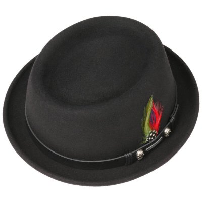 Hatter - Stetson Pennsylvania Pork Pie Woolfelt (sort)
