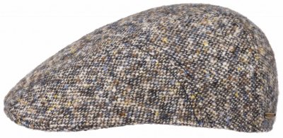 Sixpence / Flat cap - Stetson Ivy Cap Donegal Wool Tweed (blå mix)