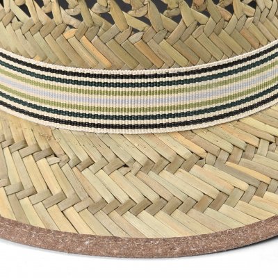 Stråhatt - Gårda Agulo Natural Straw Trilby (natur/krem)