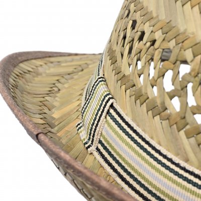 Stråhatt - Gårda Agulo Natural Straw Trilby (natur/krem)
