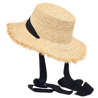 Stråhatt - Gårda Ajaccio Sun Hat (naturlig/svart)