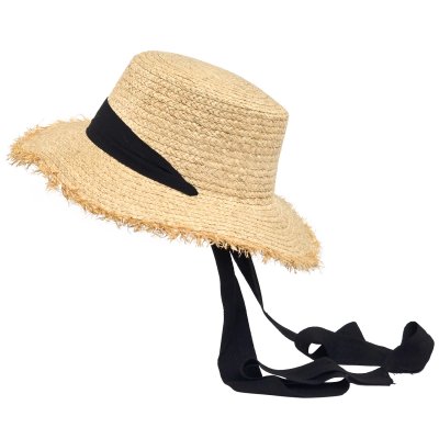Stråhatt - Gårda Ajaccio Sun Hat (naturlig/svart)