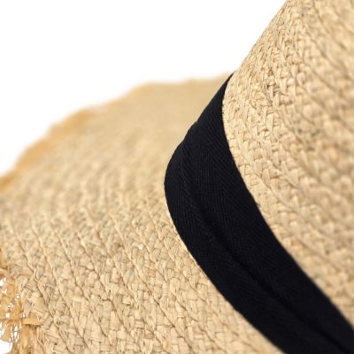 Stråhatt - Gårda Ajaccio Sun Hat (naturlig/svart)