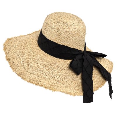 Stråhatt - Gårda Biarritz Sun Hat (naturlig/svart)