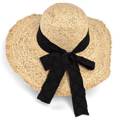 Stråhatt - Gårda Biarritz Sun Hat (naturlig/svart)