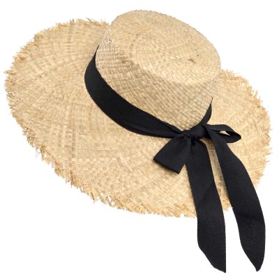 Stråhatt - Gårda Cadiz Sun Hat (naturlig/svart)