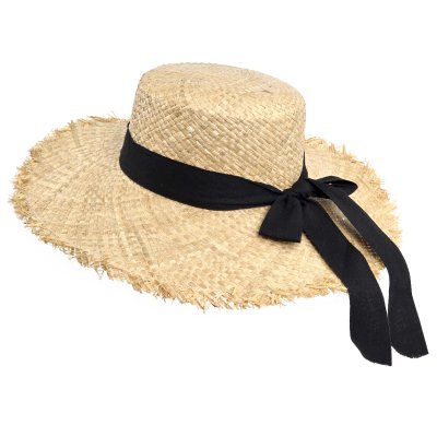 Stråhatt - Gårda Cadiz Sun Hat (naturlig/svart)