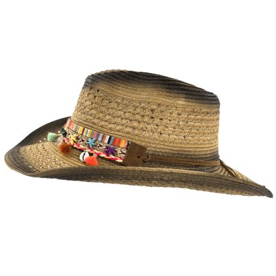 Stråhatt - Gårda Cassis Western Hat (brun)