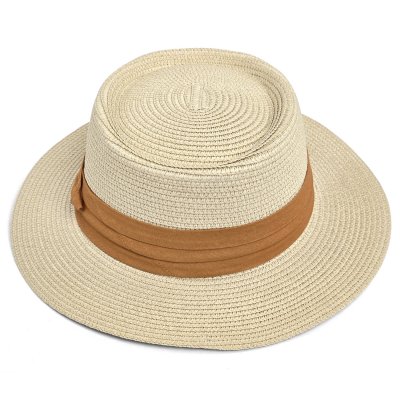 Stråhatt - Gårda Corfu Gambler (beige/brun)