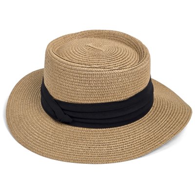 Stråhatt - Gårda Corfu Gambler (khaki/svart)