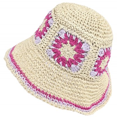Stråhatt - Gårda Crete Bucket hat (natur/multi)