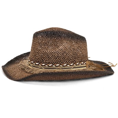 Stråhatt - Gårda Malaga Western Hat (brun)