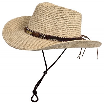 Stråhatt - Gårda Marseille Western Hat (beige)