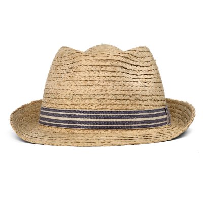 Stråhatt - Gårda Marzagan Raffia Trilby (natur/blå)