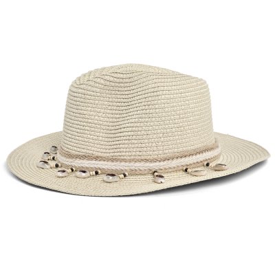 Stråhatt - Gårda Nerja Fedora (beige)