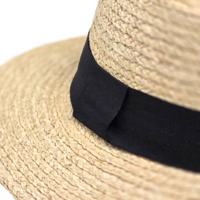 Stråhatt - Gårda Palma Gambler (naturlig/svart)