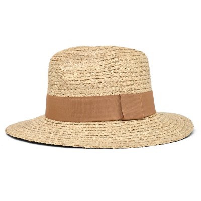 Stråhatt - Gårda Positano Fedora (naturlig/khaki)