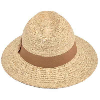 Stråhatt - Gårda Positano Fedora (naturlig/khaki)