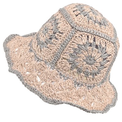 Stråhatt - Gårda Rhodes Bucket hat (rosa)