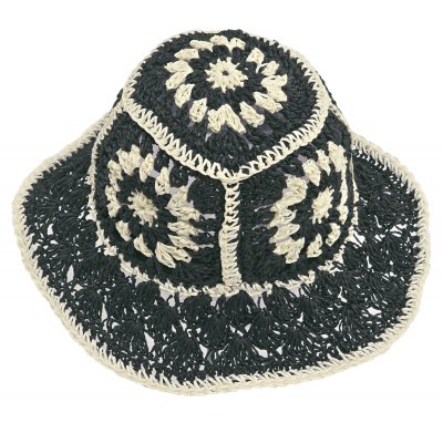 Stråhatt - Gårda Rhodes Bucket hat (svart)