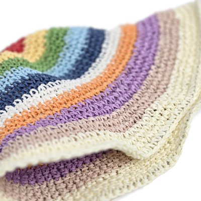 Stråhatt - Gårda Sorrento Bucket hat (lys multi)