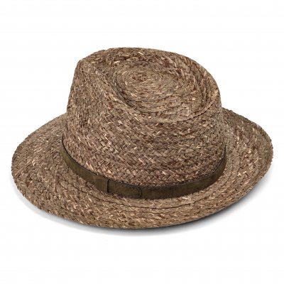 Stråhatt - Gårda Tenerife Raffia Fedora (natur/brun)