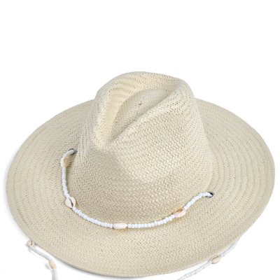 Stråhatt - Gårda Valencia Fedora (beige)
