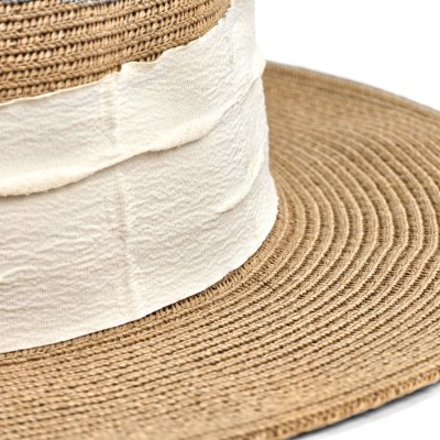 Stråhatt - Gårda Valletta Boater (kaki)