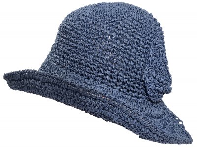 Stråhatt - Gårda Serafina (blå)