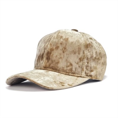 Caps - Gårda Velvet (beige/gull)