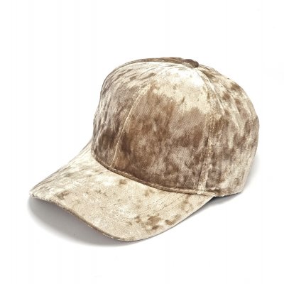 Caps - Gårda Velvet (beige/gull)