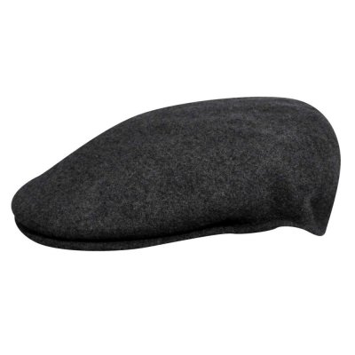 Sixpence / Flat cap - Kangol Wool 504 (mørkegrå)